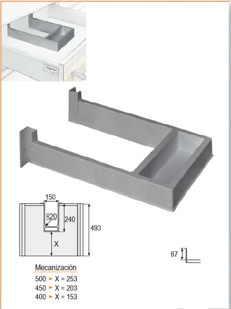 Pieza Rectangular Plastimodul Pieza Desagüe Rectangular – Maderas Camacho – en Noriega ...