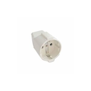 Clavija Redonda Hembra Blanca