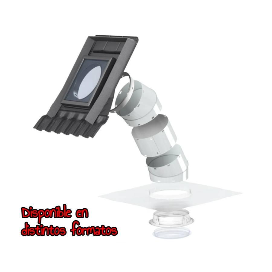 Tubo Solar Cubierta Inclinada Ondulada