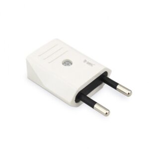 clavija enchufe plana blanca 10a