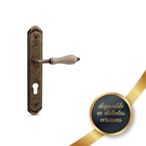Manilla Placa Delbas Porcelana Troquelada
